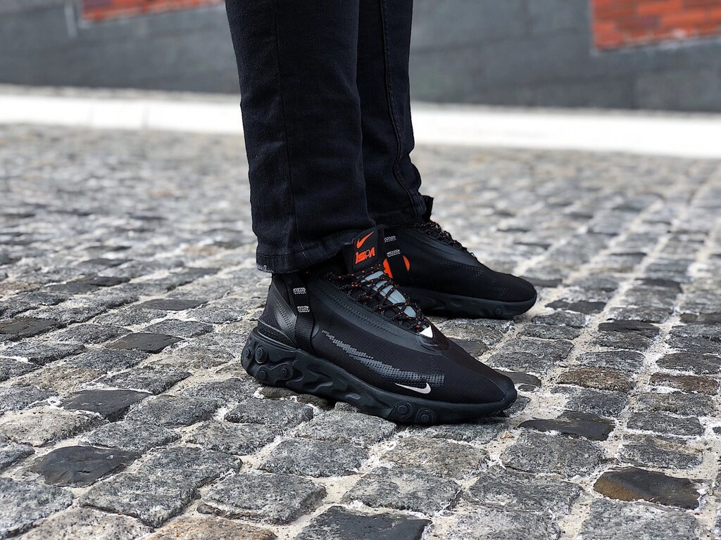 Кросівки чоловічі Nike React Runner Mid WR ISPA "Black" (Розмір:41) від компанії Інтернет магазин "Airpac" - фото 1