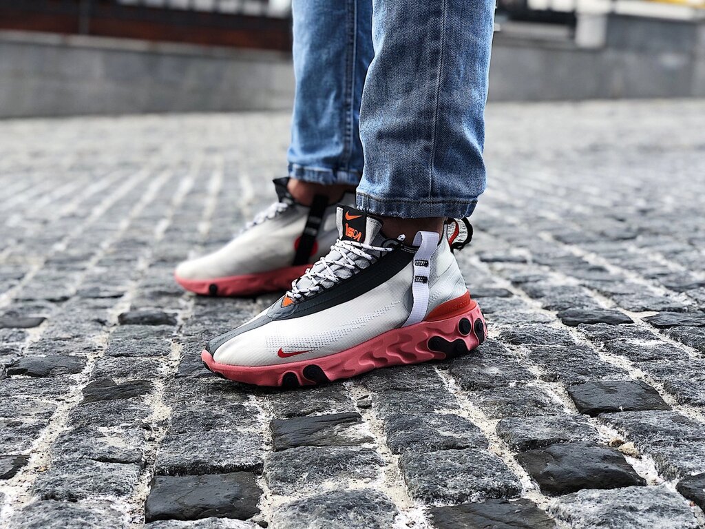 Кросівки чоловічі Nike React Runner Mid WR ISPA "White Light Crimson" (Розмір:42) від компанії Інтернет магазин "Airpac" - фото 1