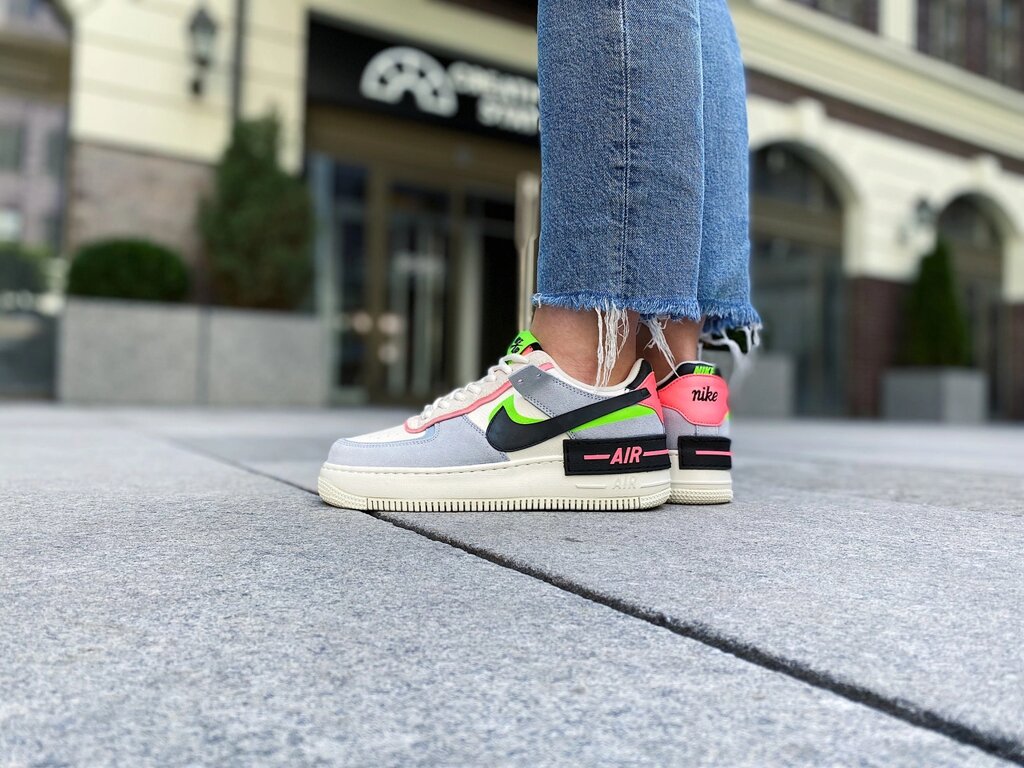 Кросівки жіночі Nike W Air Force 1 Shadow "Multicolor" / CU8591-101 (Розміри:36,38) від компанії Інтернет магазин "Airpac" - фото 1