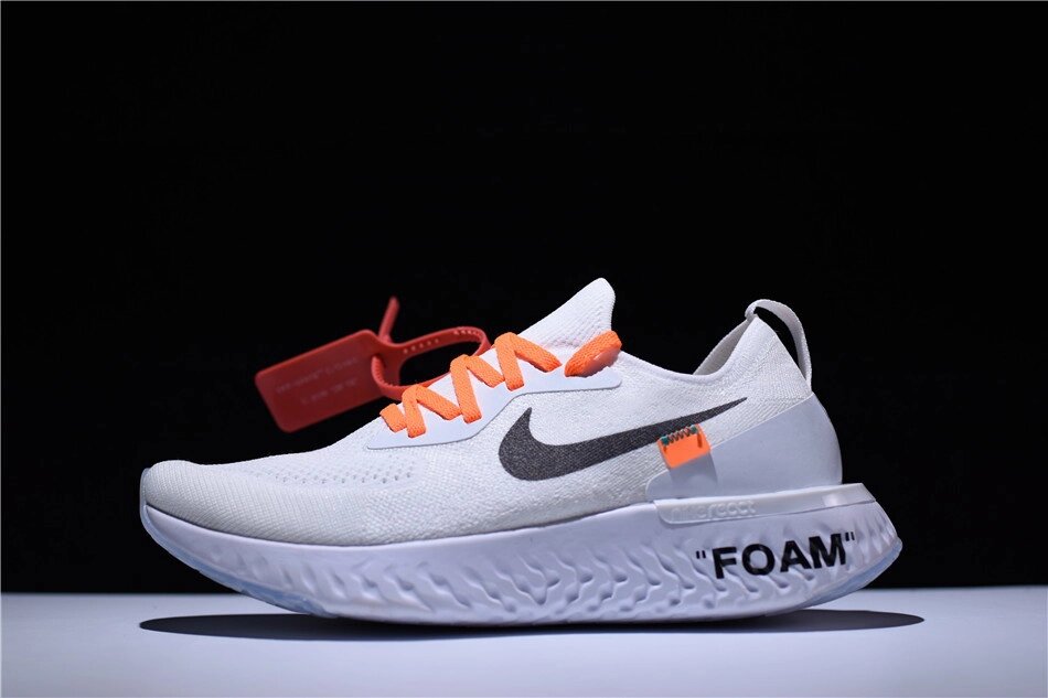 Кросівки жіночі Off White x Nike Epic React Flyknit / ERF-030 від компанії Інтернет магазин "Airpac" - фото 1