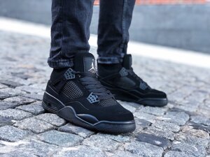 Кросівки чоловічі Air Jordan 4 Retro "Black Cat"Розміри:42,44)