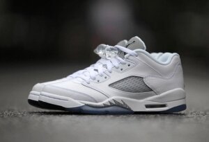 Кросівки чоловічі Nike Air Jordan 5 Low GS "Metallic Silver"AJM-452