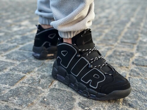 Кросівки чоловічі Nike Air More Uptempo "Triple Black"414962-004