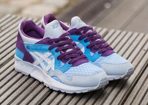 Кроссовки женские Asics Gel Lyte V Light Blue White / ASC-672