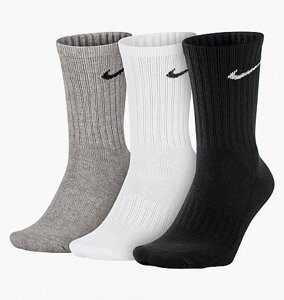 Шкарпетки Nike Value Cotton Crew / SX4508-965 (Оригінал) 38-42 EUR