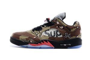 Кросівки чоловічі Nike Air Jordan 5 Low "Camo" x Supreme / AJM-449