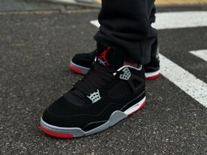 Кроссовки мужские Nike Air Jordan 4 Retro "Bred" / 308497-060