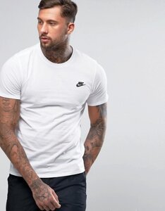 Футболка чоловіча Nike Sportswear Tee Club Embroidered FTRA / 827021-100 (Розміри:S, XL, XXL)