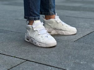 Кросівки жіночі Nike Air More Uptempo 'White on White' / 415082-101