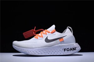 Кросівки жіночі Off White x Nike Epic React Flyknit / ERF-030