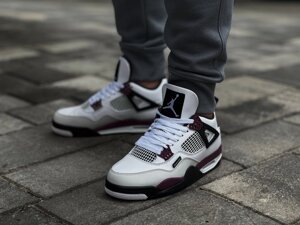 Кроссовки мужские Jordan 4 Retro PSG Paris Saint-Germain / CZ5624-100