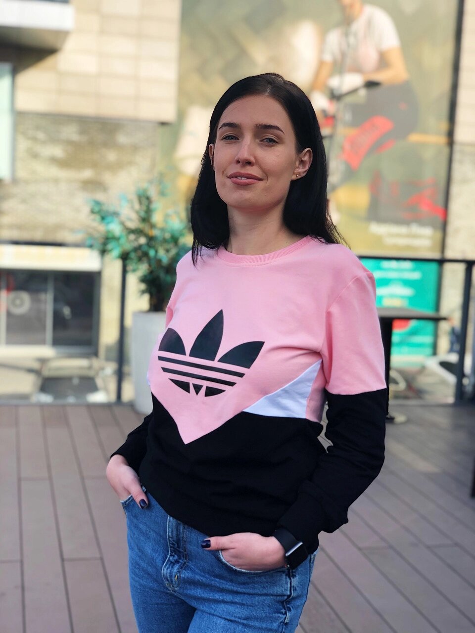 Світшот жіночий Adidas / CLO-050 (Розмір:L, XL) від компанії Інтернет магазин "Airpac" - фото 1