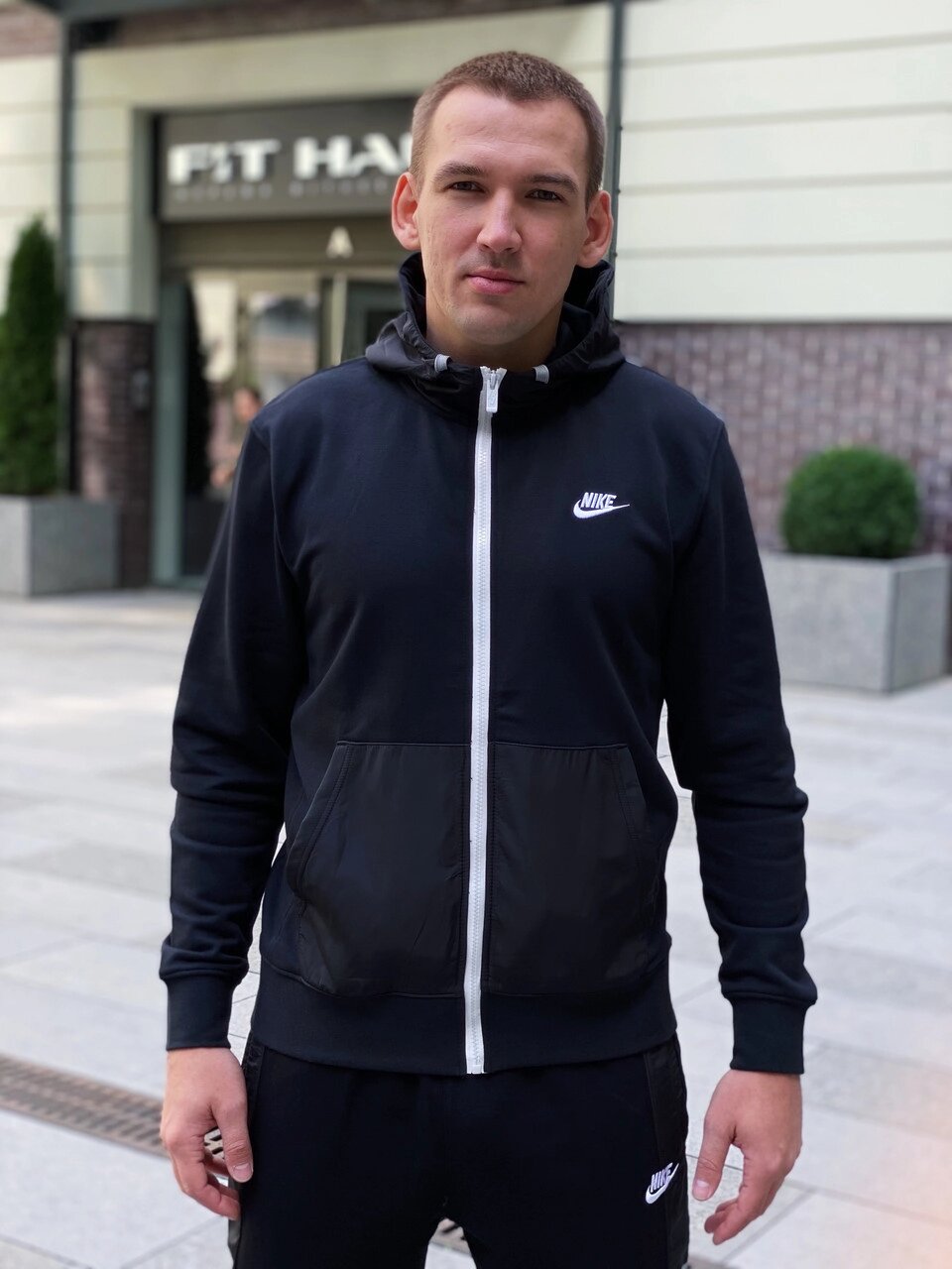 Толстовка чоловіча Nike M NSW CE FZ FT Hoodie / CZ9945-010 (Розміри: XS,S,M,L, XL) від компанії Інтернет магазин "Airpac" - фото 1