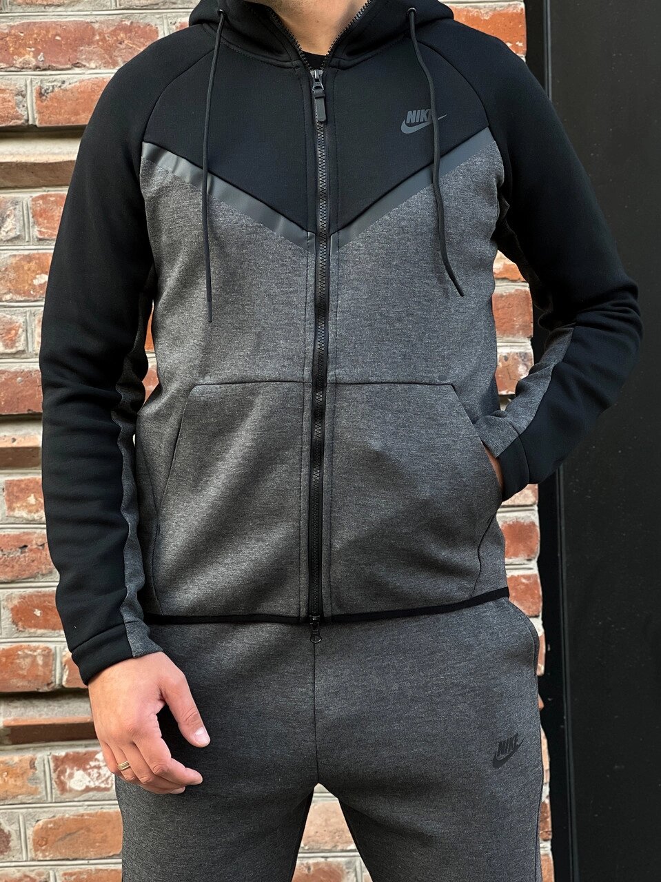 Толстовка чоловіча Nike NSW Tech Fleece Windrunner / 885905-010 (Розмір:S) від компанії Інтернет магазин "Airpac" - фото 1