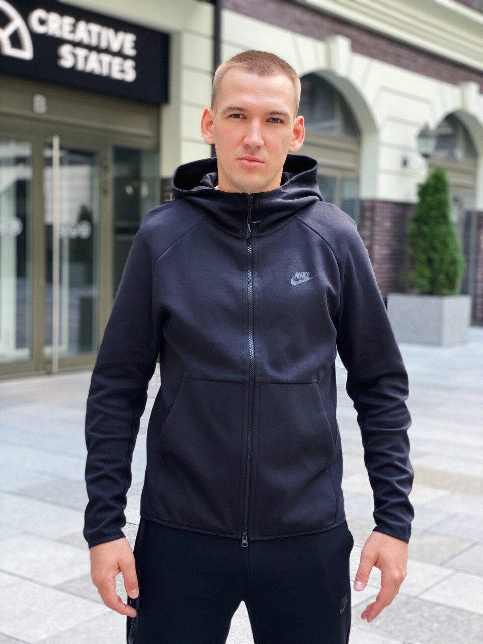 Толстовка чоловіча Nike Tech Fleece / CLO-111 (Розміри:M, XL,2XL) від компанії Інтернет магазин "Airpac" - фото 1