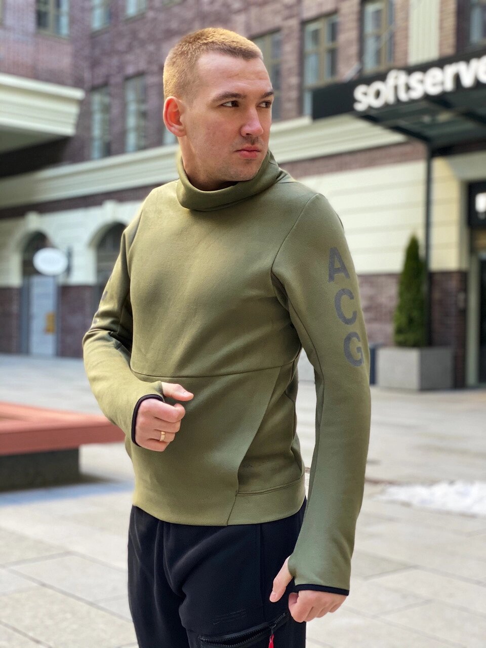 Толстовка чоловіча Nike Tech Fleece / CLO-114 (Розміри:M,L, XL,2XL) від компанії Інтернет магазин "Airpac" - фото 1