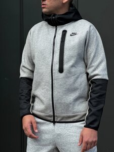 Толстовка чоловіча Nike M NSW Tech Fleece FZ Woven Hoode Mix / CZ9905-063 (Розміри:M,L, XL, XXL) L