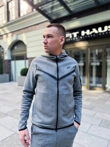 Товстий чоловічий Nike NSW Tech Fleece Hode FZ / CU4490-063 (Розміри: XL,2XL)