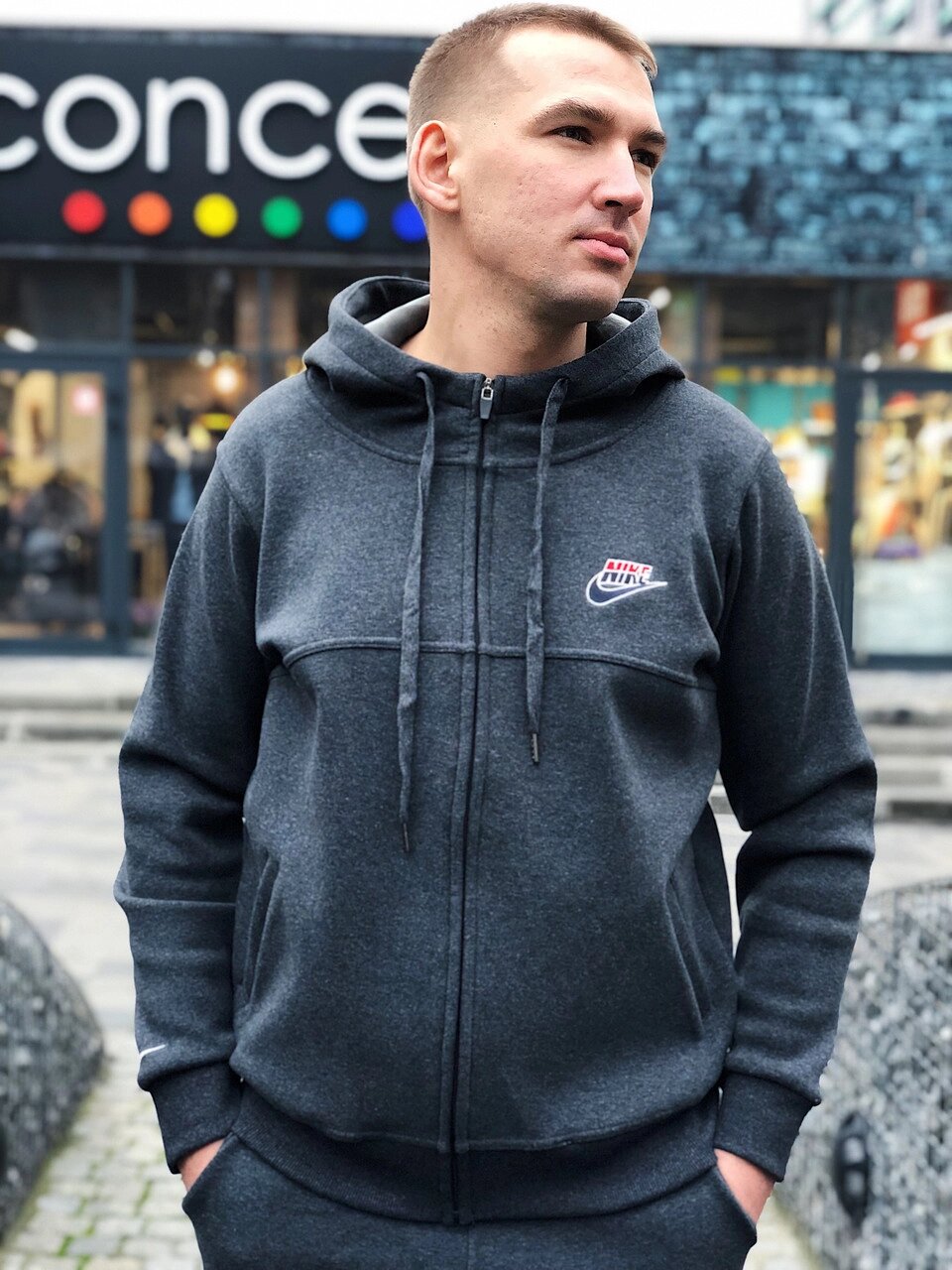 Зимова чоловіча толстовка Nike / CLO-094 (Розмір:L, XL) від компанії Інтернет магазин "Airpac" - фото 1