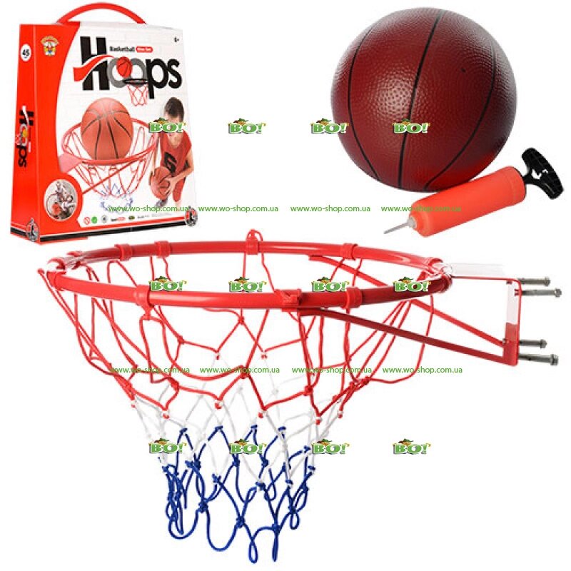 Баскетбольне кільце, м'яч Hoops M 2654 від компанії Інтернет магазин «Во!» www. wo-shop. com. ua - фото 1