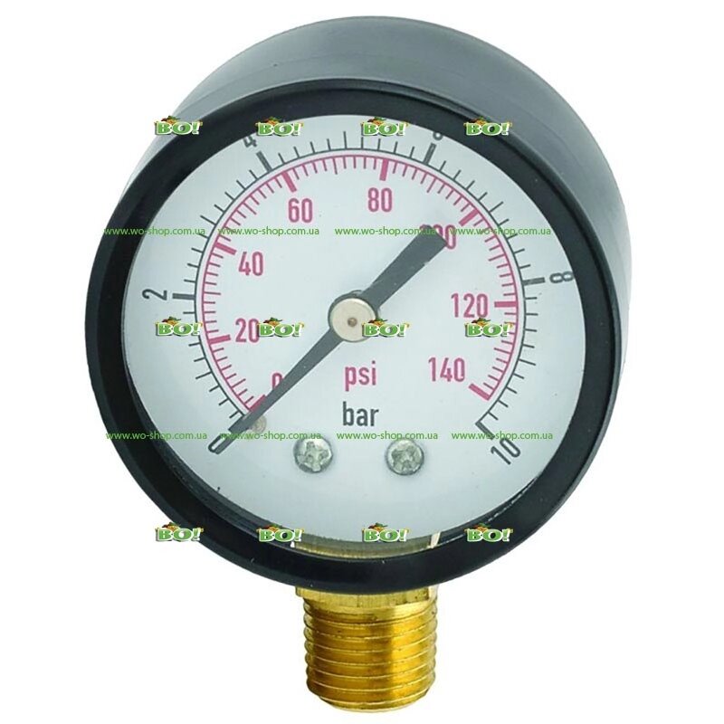 Датчик тиску (радіальний (779538), Центральний (779539) 0-10 бар 50мм Акватика від компанії Інтернет магазин «Во!» www. wo-shop. com. ua - фото 1