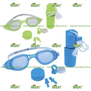 Дитячий набір для плавання BestWay 26002 (7-14 років, окуляри, беруші, кліпса для носа)