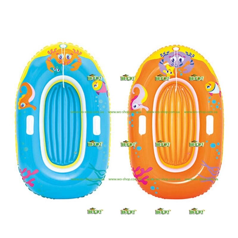 Детский надувной плотик Bestway 34009 "Лодочка" (137-89 см, 2 цвета) від компанії Інтернет магазин «Во!» www. wo-shop. com. ua - фото 1
