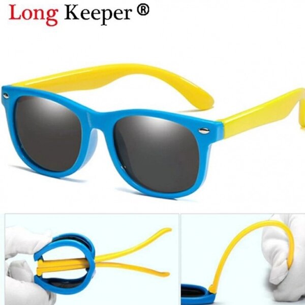 Дитячі гнучкі сонцезахисні окуляри long keeper uv 400 з поляризацією від компанії Інтернет магазин «Во!» www. wo-shop. com. ua - фото 1