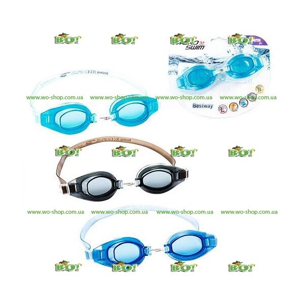 Дитячі окуляри для плавання BestWay 21049 (3 кольори, 7-14 років) від компанії Інтернет магазин «Во!» www. wo-shop. com. ua - фото 1
