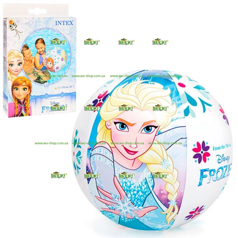 Дитячий надувний м'яч Intex 58021 "Frozen" (51 см) від компанії Інтернет магазин «Во!» www. wo-shop. com. ua - фото 1
