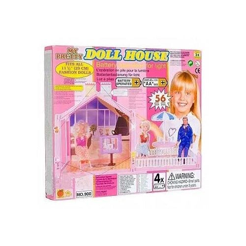 Дом для кукол Doll house (56 элементов) HU 900 від компанії Інтернет магазин «Во!» www. wo-shop. com. ua - фото 1