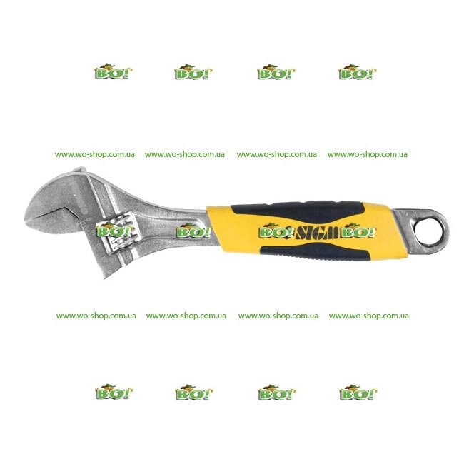 Ключ розвідний Sigma CrV з обрезиненной ручкою (150,200,250,300мм) від компанії Інтернет магазин «Во!» www. wo-shop. com. ua - фото 1