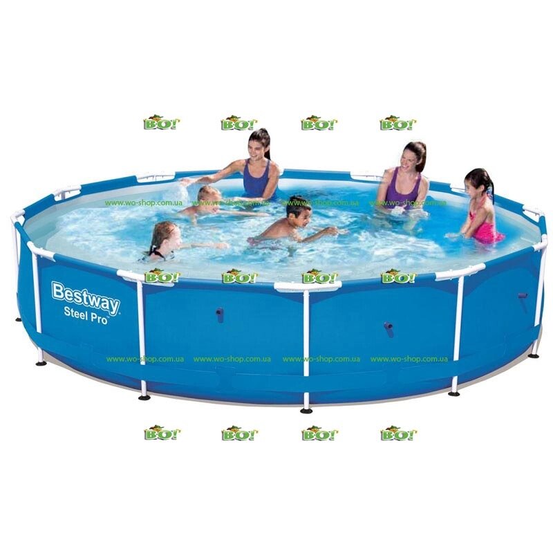 Круглий каркасний басейн BestWay 56706 (366 * 76 см) від компанії Інтернет магазин «Во!» www. wo-shop. com. ua - фото 1