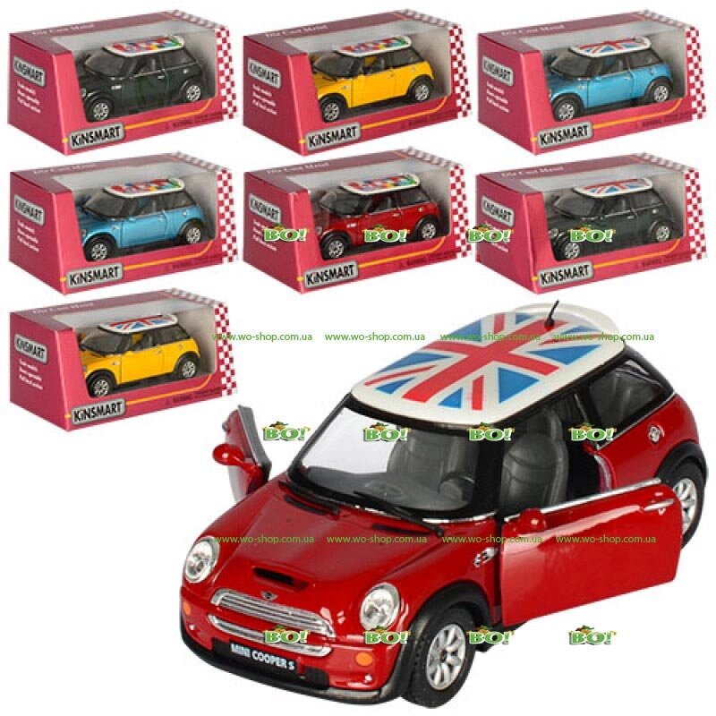 Машинка KINSMART KT 5059 FW 1:32, MINI COOPER S, 2 види від компанії Інтернет магазин «Во!» www. wo-shop. com. ua - фото 1