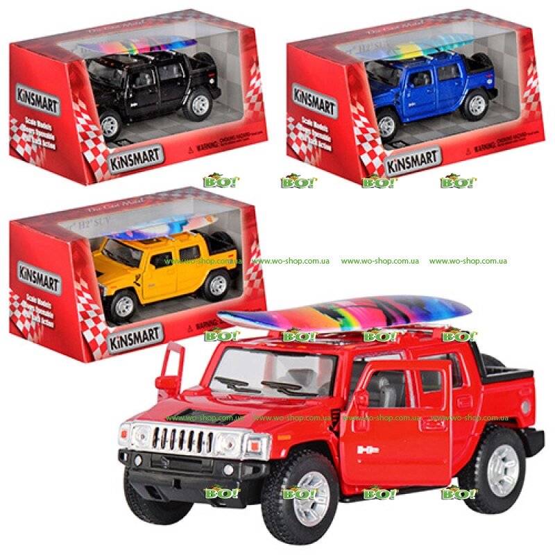 Машинка KINSMART KT 5097, 1:40, HUMMER H2, 3 види від компанії Інтернет магазин «Во!» www. wo-shop. com. ua - фото 1