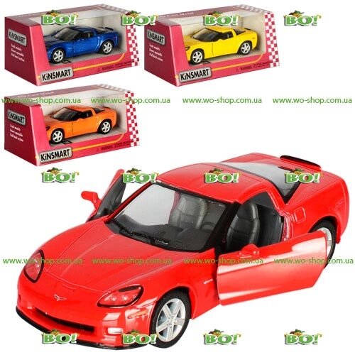 Машинка KINSMART KT 5320 W  CHEVROLET CORVETTE , 1:36 від компанії Інтернет магазин «Во!» www. wo-shop. com. ua - фото 1