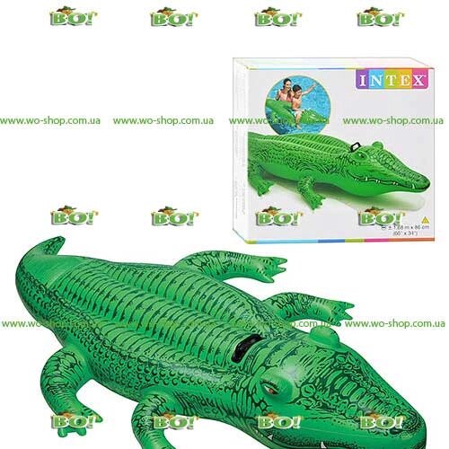 Надувна іграшка-рейдер (пліт) Intex 58546 "Крокодил" (168 * 86 см) від компанії Інтернет магазин «Во!» www. wo-shop. com. ua - фото 1