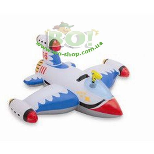Надувная игрушка-рейдер (плотик) Intex, 56539 "Самолётик" ##от компании## Интернет магазин «Во!»                    www. wo-shop. com. ua - ##фото## 1