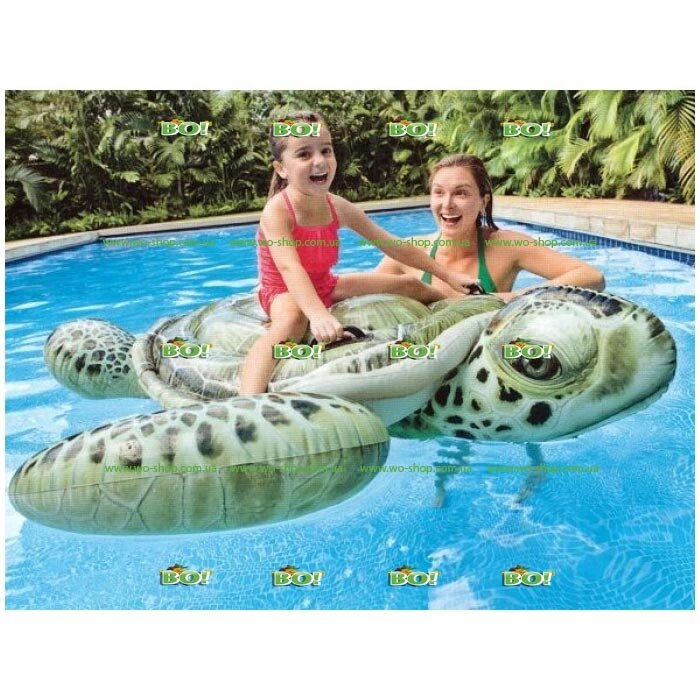 Надувная игрушка-рейдер (плотик) Intex 57555 "Черепаха" (191*170 см) від компанії Інтернет магазин «Во!» www. wo-shop. com. ua - фото 1