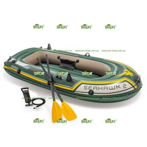 Надувний човен Intex 68347 "Seahawk 2"236*114 см, насос, весла )