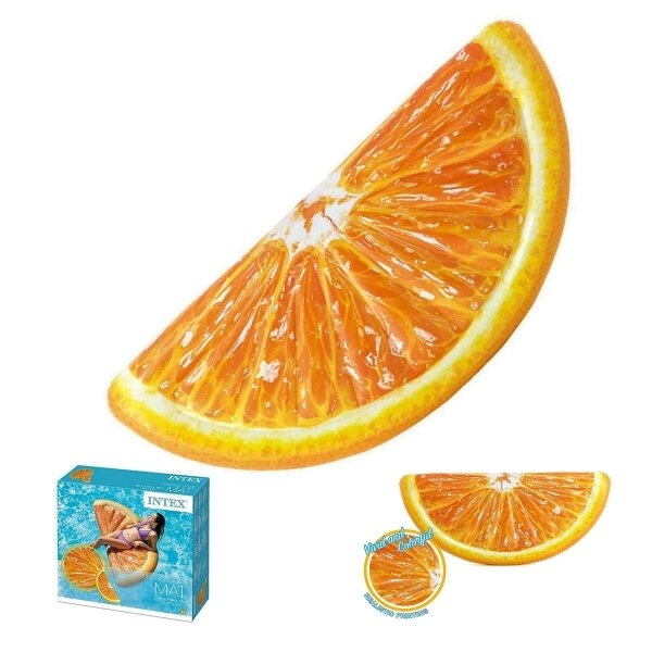 Надувний пліт Intex 58763 "Часточка Апельсину" (178-85 см) від компанії Інтернет магазин «Во!» www. wo-shop. com. ua - фото 1