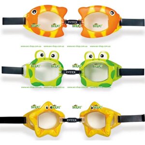 Окуляри для плавання Intex, 55603 Мешканці моря "Fun Goggles"3 види)