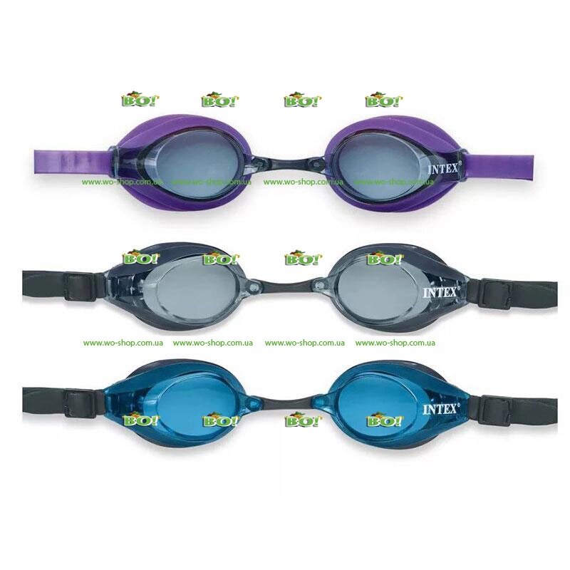 Окуляри для плавання Intex 55691 "Racing Goggles Pro" від 8 років від компанії Інтернет магазин «Во!» www. wo-shop. com. ua - фото 1