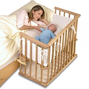 Дитяче ліжко приставні Катруся з матрасиком і захистом