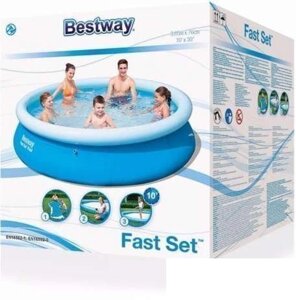 Наливна, надувний басейн BestWay 57266 Fast Set (305 * 76 см, 3800 літрів)