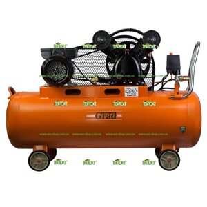 Компресорний ремінь V 2.5KW 378 L / MIN 8BAR 100L (2 крани) Grad (7044185)