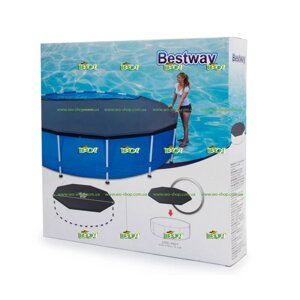 Тент Bestway 58248 для каркасного круглого басейну 427 см