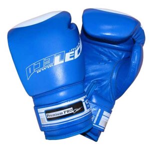 Перчатки боксерские 10 унц. синие, Премиум ПРО т00207