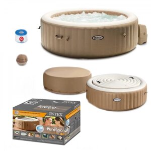 Надувний аеромасажний SPA-басейн (джакузі) Intex 28476 (145/196х71 см, 4 особи, 795 л) Pure Spa "Bubble Massage"