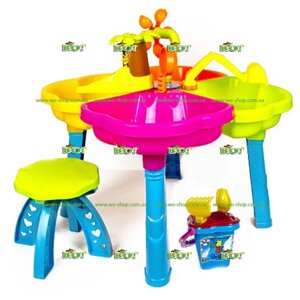 Столик пісочниця з іграшками і стільчиком Kinderway (3 види)